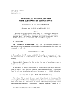 right-angled artin groups and finite subgraphs of
