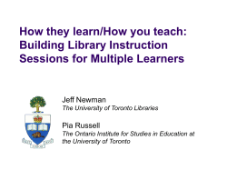 presented - University of Toronto