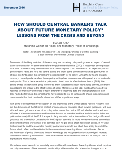 how should central bankers talk about future monetary policy?