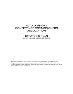 CCA Strategic Plan - Conference Carolinas