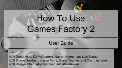 How To Use Games Factory 2 - WPHS