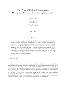 The Price of Political Uncertainty: Theory and Evidence from the