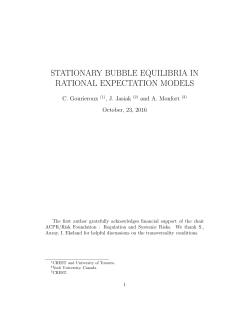 stationary bubble equilibria in rational expectation models