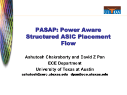 PASAP: Power Aware Structured ASIC Placement