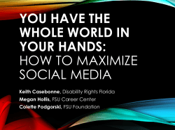 How to Maximize Social Media - United Partners for Human Services