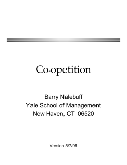 Co-opetition PowerPoint Slides