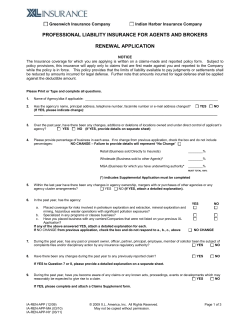 professional liability insurance for agents and brokers