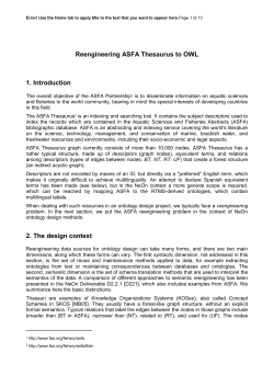 NeOn Deliverable Template (MS Word 2003) - STLab
