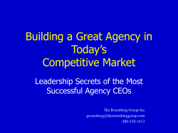 Leadership Secrets of the Most Successful Agency CEOs