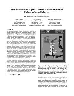 A Framework For Defining Agent Behavior