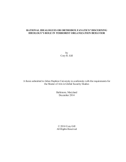 RATIONAL IDEALOGUES OR ORTHODOX FANATICS