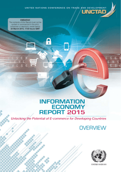 Information Economy Report 2015 (Overview)