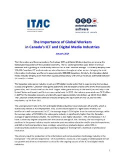 The Importance of Global Workers in Canada`s ICT and Digital
