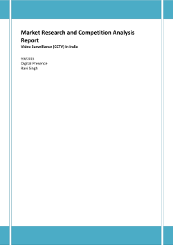 Market Research and Competition Analysis Report