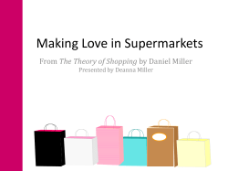 The Theory of Shopping