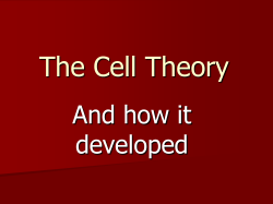The Cell Theory