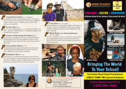 2013-14 brochure-proof - Down To Earth Conservation Education