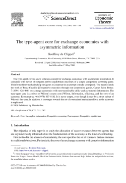 The type-agent core for exchange economies