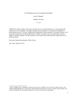 Caplan, Bryan. 2000. &ldquo;Rational Irrationality: A