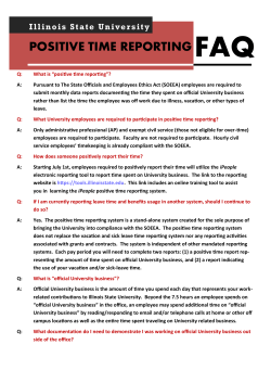 positive time reporting - Ethics