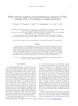 Finite element analysis of nanoindentation responses of TiB2