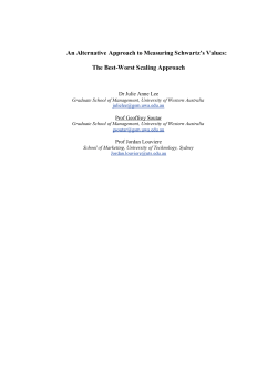 An Alternative Approach to Measuring Schwartz`s Values: The Best