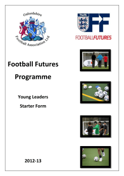 Football Futures Young Leader Sign Up Form
