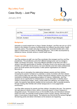 Just Play - Big Lottery Fund