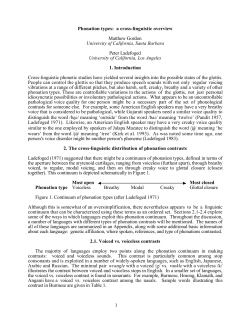 Phonation types: a cross-linguistic overview