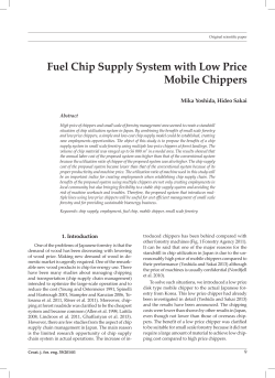 Fuel Chip Supply System with Low Price Mobile Chippers