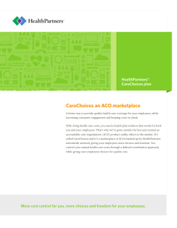 CareChoices an ACO marketplace