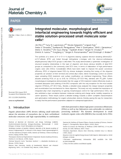 Integrated molecular, morphological and interfacial