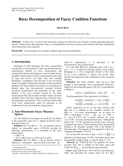 Non-monotonic fuzzy measure, Banach space, Riesz decomposition