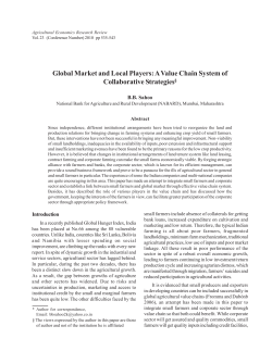 Global Market and Local Players: A Value Chain