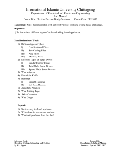 Some general concepts about a conduit layout