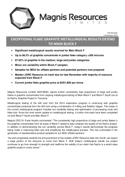 exceptional flake graphite metallurgical results extend