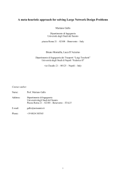 A meta-heuristic approach to urban network design problem
