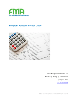 Nonprofit Auditor Selection Guide