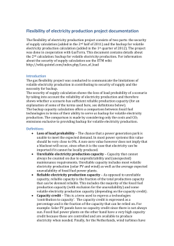 cc &ndash; Capacity credit of volatile electricity production