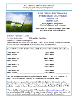 80.00 per player which includes 18 holes of golf, a cart, lunch and