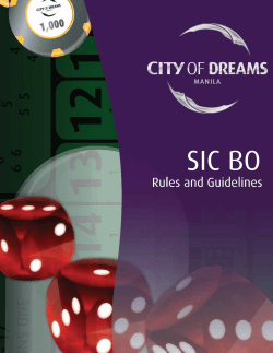 SIC BO - City of Dreams Manila
