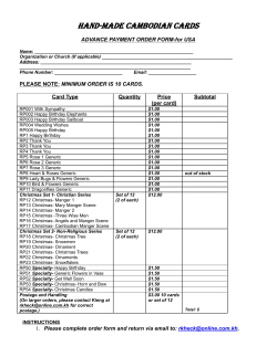 Hand-made Cambodian Cards