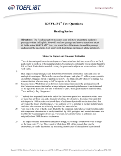 ETS TOEFL iBT Test Questions