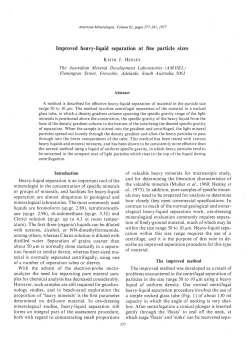 Improved heavyJiquid separation at fine particle sizes