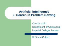 Lecture 1 Characterisations of AI