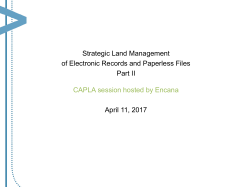 Electronic Land Records – Part II