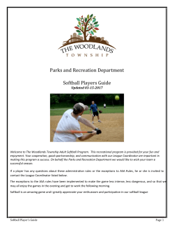 Softball Player`s Guide