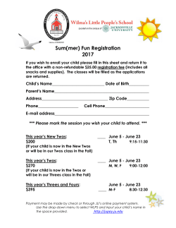 Sum(mer) Fun Registration