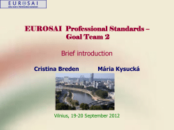 EUROSAI Professional Standards