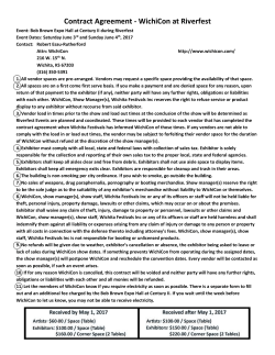 Exhibitor Contract